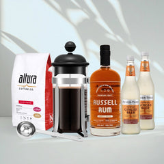 Father's Day French Press Coffee & Rum Gift Set