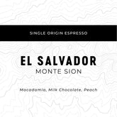 Espresso Workshop El Salvador Monte Sion