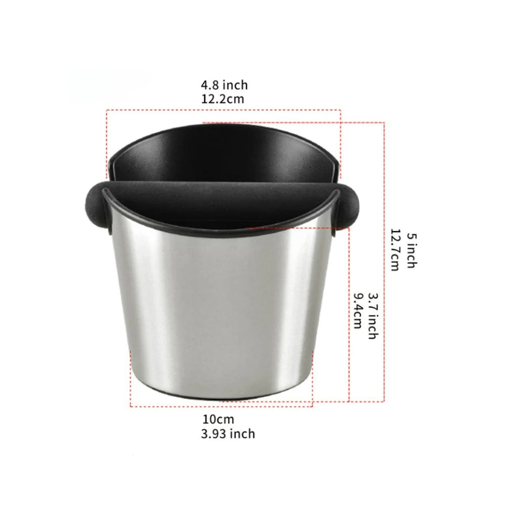 Cafemasy Stainless Steel Coffee Knock Box - Round