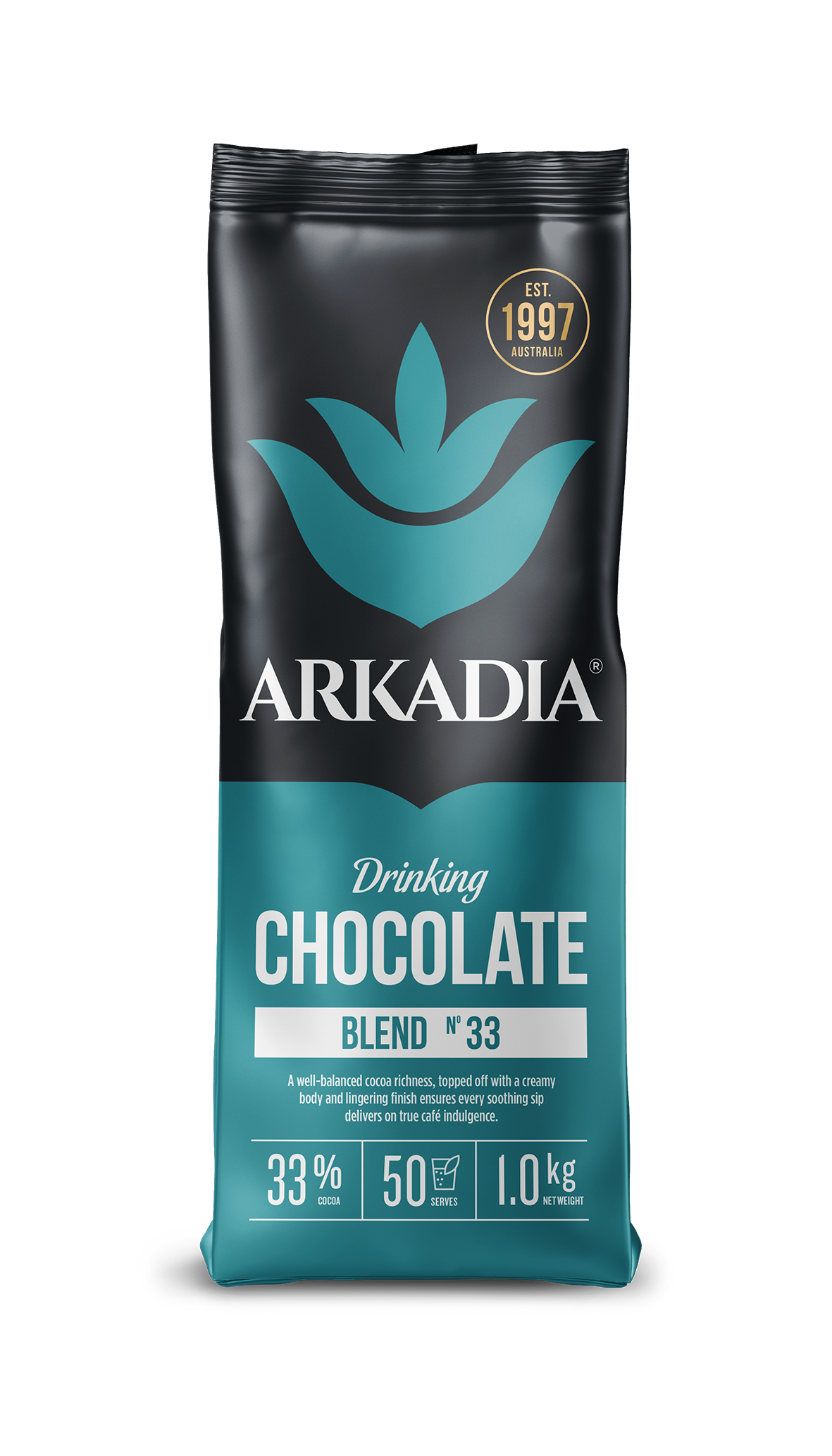 Arkadia Drinking Chocolate 1kg - 33% Cocoa